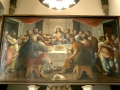 This is a poor photo of an incredible painting, The Last Supper by one of Brazil’s most famous colonial painters named Mestre Ataíide