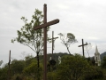 Calvary hill has many crosses