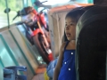 A girl singing the time away on 4 hour fast boat to Gailea